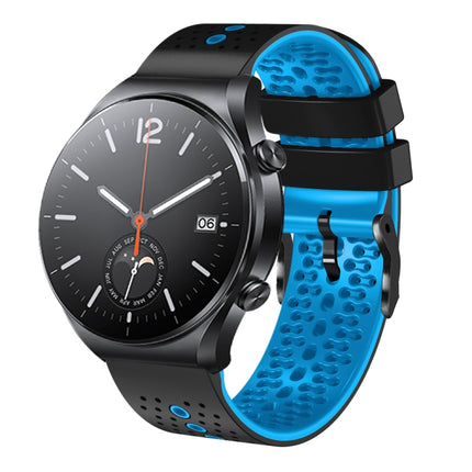22mm Perforated Two-Color Silicone Watch Band, For Xiaomi MI Watch S1, For Xiaomi MI Watch S1 Pro