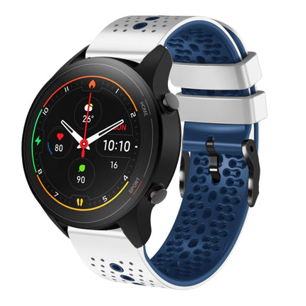 22mm Perforated Two-Color Silicone Watch Band, For Xiaomi MI Watch S1, For Xiaomi MI Watch S1 Pro