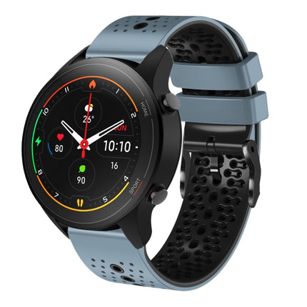22mm Perforated Two-Color Silicone Watch Band, For Xiaomi MI Watch S1, For Xiaomi MI Watch S1 Pro