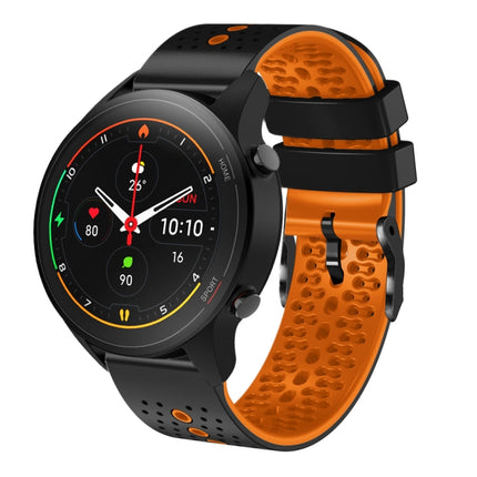 22mm Perforated Two-Color Silicone Watch Band, For Xiaomi MI Watch S1, For Xiaomi MI Watch S1 Pro