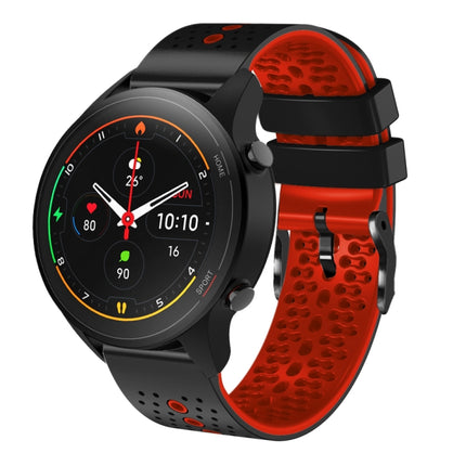 22mm Perforated Two-Color Silicone Watch Band, For Xiaomi MI Watch S1, For Xiaomi MI Watch S1 Pro