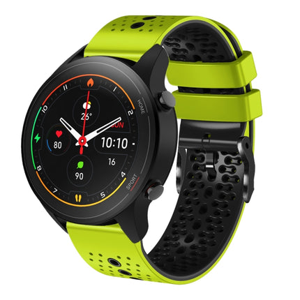 22mm Perforated Two-Color Silicone Watch Band, For Xiaomi MI Watch S1, For Xiaomi MI Watch S1 Pro