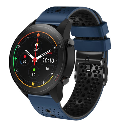 22mm Perforated Two-Color Silicone Watch Band, For Xiaomi MI Watch S1, For Xiaomi MI Watch S1 Pro