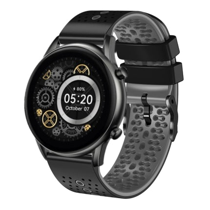 22mm Perforated Two-Color Silicone Watch Band, For Xiaomi Haylou RT2 LS10, For Xiaomi Haylou RS4 LS12