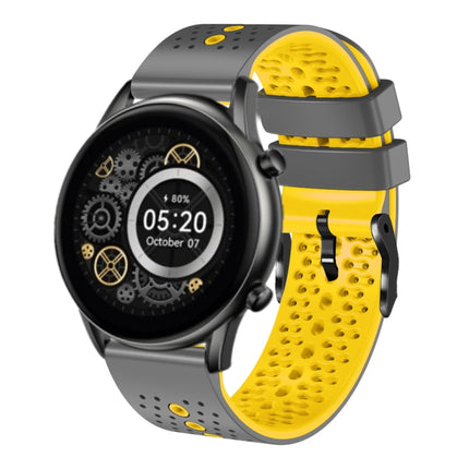 22mm Perforated Two-Color Silicone Watch Band, For Xiaomi Haylou RT2 LS10, For Xiaomi Haylou RS4 LS12