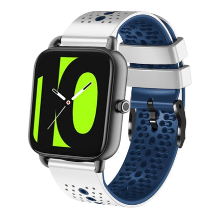 22mm Perforated Two-Color Silicone Watch Band, For Xiaomi Haylou RT2 LS10, For Xiaomi Haylou RS4 LS12