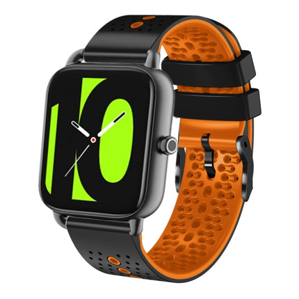 22mm Perforated Two-Color Silicone Watch Band, For Xiaomi Haylou RT2 LS10, For Xiaomi Haylou RS4 LS12