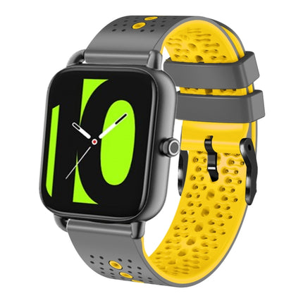 22mm Perforated Two-Color Silicone Watch Band, For Xiaomi Haylou RT2 LS10, For Xiaomi Haylou RS4 LS12