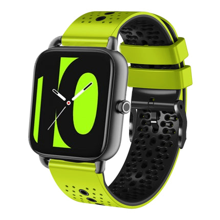 22mm Perforated Two-Color Silicone Watch Band, For Xiaomi Haylou RT2 LS10, For Xiaomi Haylou RS4 LS12