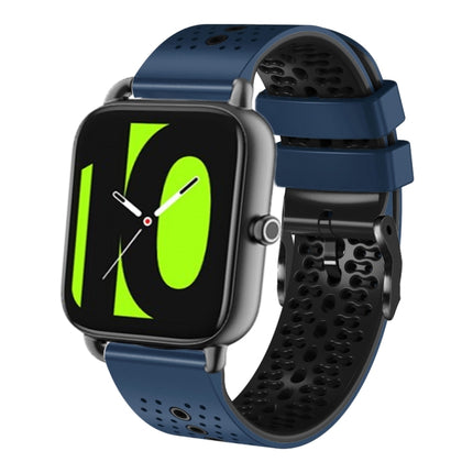 22mm Perforated Two-Color Silicone Watch Band, For Xiaomi Haylou RT2 LS10, For Xiaomi Haylou RS4 LS12