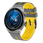 For Huawei Watch GT3 Pro 46mm / Grey+Yellow