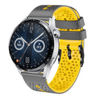 For Huawei Watch GT3 46mm / Grey+Yellow