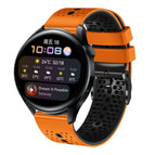 For Huawei Watch 3 / Orange+Black