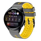 For Huawei Watch 3 / Grey+Yellow