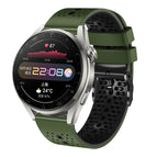 For Huawei Watch 3 Pro / Army Green+Black