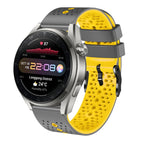 For Huawei Watch 3 Pro New / Grey+Yellow