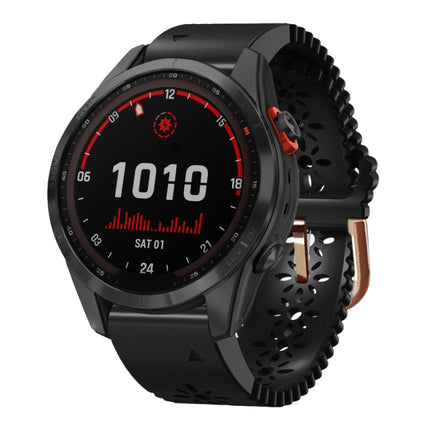 20mm Lady's Silicone Watch Band With Lace Punch, For Garmin Fenix 7S, For Garmin Fenix 7S Solar, For Garmin Fenix 7S Sapphire Solar