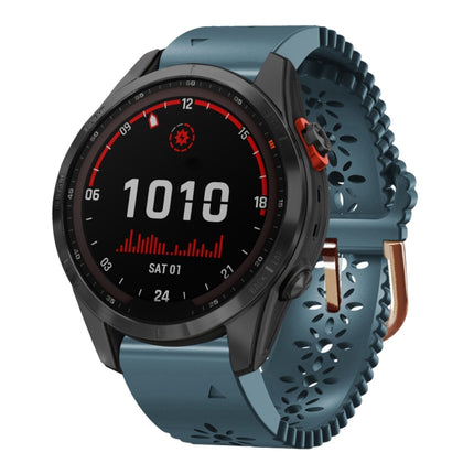 20mm Lady's Silicone Watch Band With Lace Punch, For Garmin Fenix 7S, For Garmin Fenix 7S Solar, For Garmin Fenix 7S Sapphire Solar