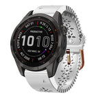 For Garmin Fenix 7S Sapphire Solar / White