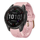 For Garmin Fenix 7S Sapphire Solar / Pink