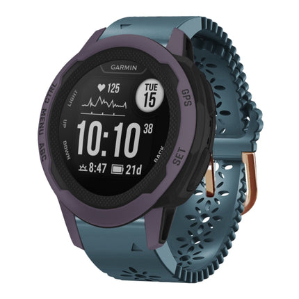 20mm Lady's Silicone Watch Band With Lace Punch, For Garmin Instinct 2S, For Garmin Fenix 6S, For Garmin Fenix 6S Pro