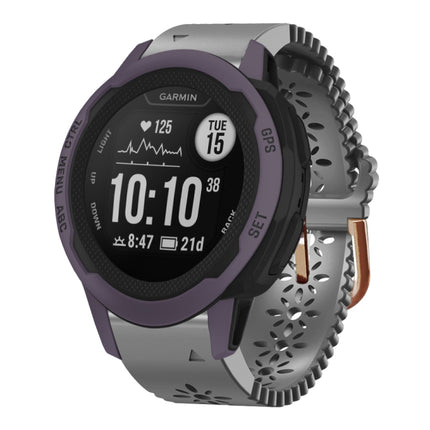 20mm Lady's Silicone Watch Band With Lace Punch, For Garmin Instinct 2S, For Garmin Fenix 6S, For Garmin Fenix 6S Pro