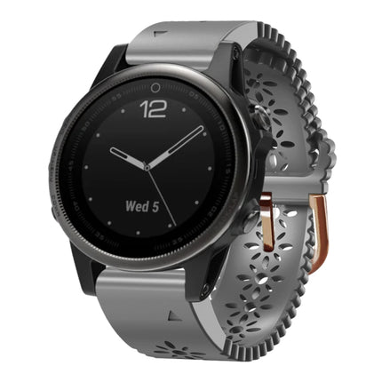 20mm Lady's Silicone Watch Band With Lace Punch, For Garmin Fenix 5S, For Garmin Fenix 5S Plus
