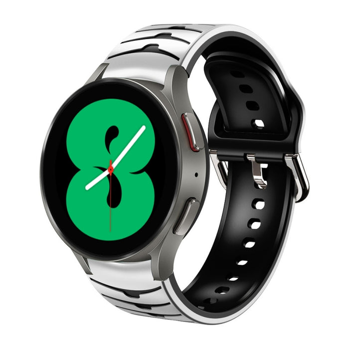 Curved Texture Silicone Watch Band, For Samsung Galaxy Watch 4 44mm