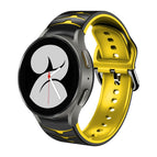 For Samsung Galaxy Watch 4 40mm / Black+Yellow