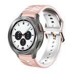 For Samsung  Galaxy Watch 4 Classic 42mm / Pink+White
