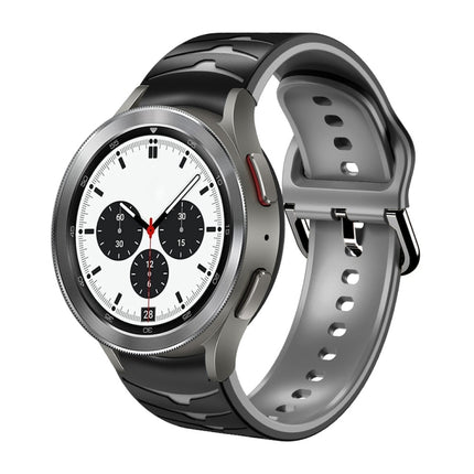 Curved Texture Silicone Watch Band, For Samsung  Galaxy Watch 4 Classic 42mm