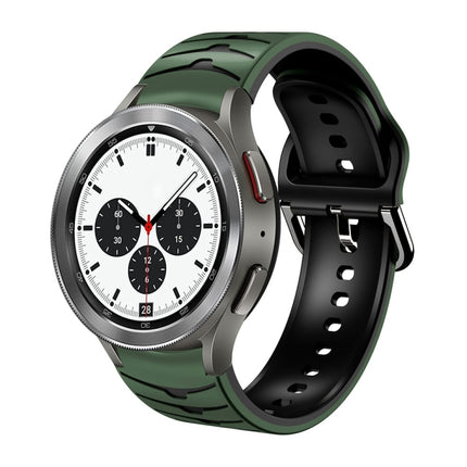 Curved Texture Silicone Watch Band, For Samsung  Galaxy Watch 4 Classic 42mm