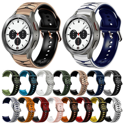 Curved Texture Silicone Watch Band, For Samsung  Galaxy Watch 4 Classic 42mm