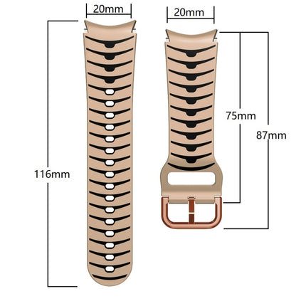 Curved Texture Silicone Watch Band, For Samsung  Galaxy Watch 4 Classic 42mm