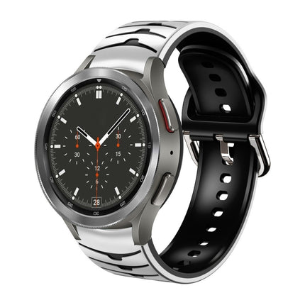 Curved Texture Silicone Watch Band, For Samsung  Galaxy Watch 4 Classic 46mm