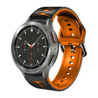 For Samsung  Galaxy Watch 4 Classic 46mm / Black+Orange