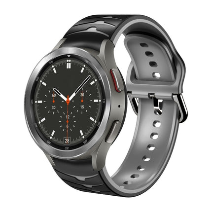 Curved Texture Silicone Watch Band, For Samsung  Galaxy Watch 4 Classic 46mm