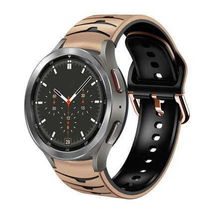 Curved Texture Silicone Watch Band, For Samsung  Galaxy Watch 4 Classic 46mm