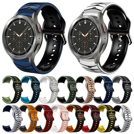 Curved Texture Silicone Watch Band, For Samsung  Galaxy Watch 4 Classic 46mm