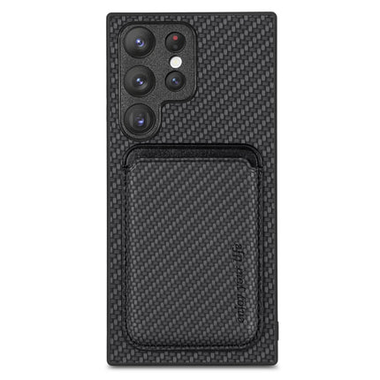 Carbon Fiber Leather Card Magsafe Case, For Samsung Galaxy S23 5G, For Samsung Galaxy S23+ 5G, For Samsung Galaxy S23 Ultra 5G