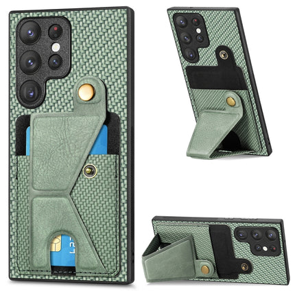 Carbon Fiber Wallet Flip Card Holder Phone Case, For Samsung Galaxy S23 5G, For Samsung Galaxy S23+ 5G, For Samsung Galaxy S23 Ultra 5G
