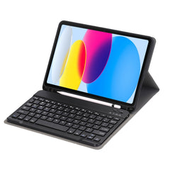 For Ipad10th 10.9'' 2022 Case Ultra Slim Detachable Wireless Bluetooth Tablet Keyboard Leather Cover with Pencil Holder