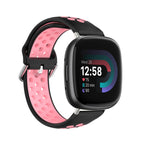 For Fitbit Versa 4 / Black+Pink