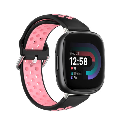 Two-Color Perforated Breathable Silicone Watch Band, For Fitbit Versa 4