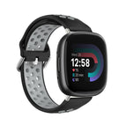 For Fitbit Versa 4 / Black+Grey