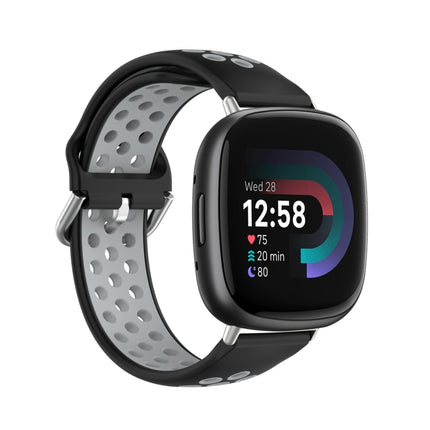 Two-Color Perforated Breathable Silicone Watch Band, For Fitbit Versa 4