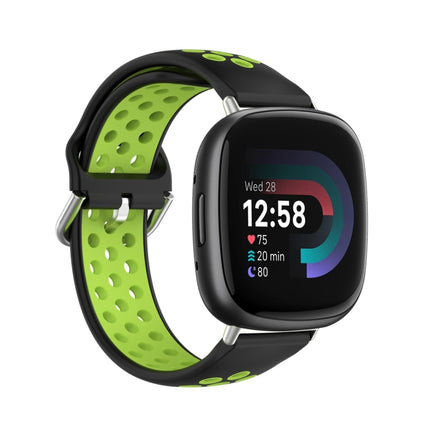 Two-Color Perforated Breathable Silicone Watch Band, For Fitbit Versa 4