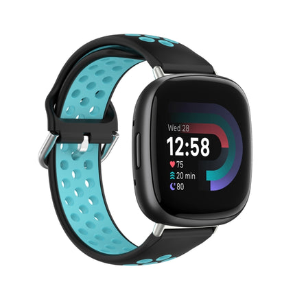 Two-Color Perforated Breathable Silicone Watch Band, For Fitbit Versa 4