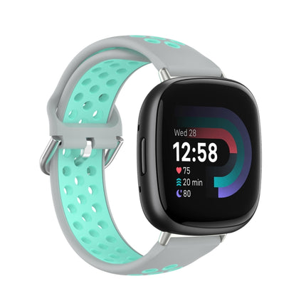 Two-Color Perforated Breathable Silicone Watch Band, For Fitbit Versa 4