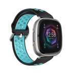 For Fitbit Sense 2 / Black+Teal